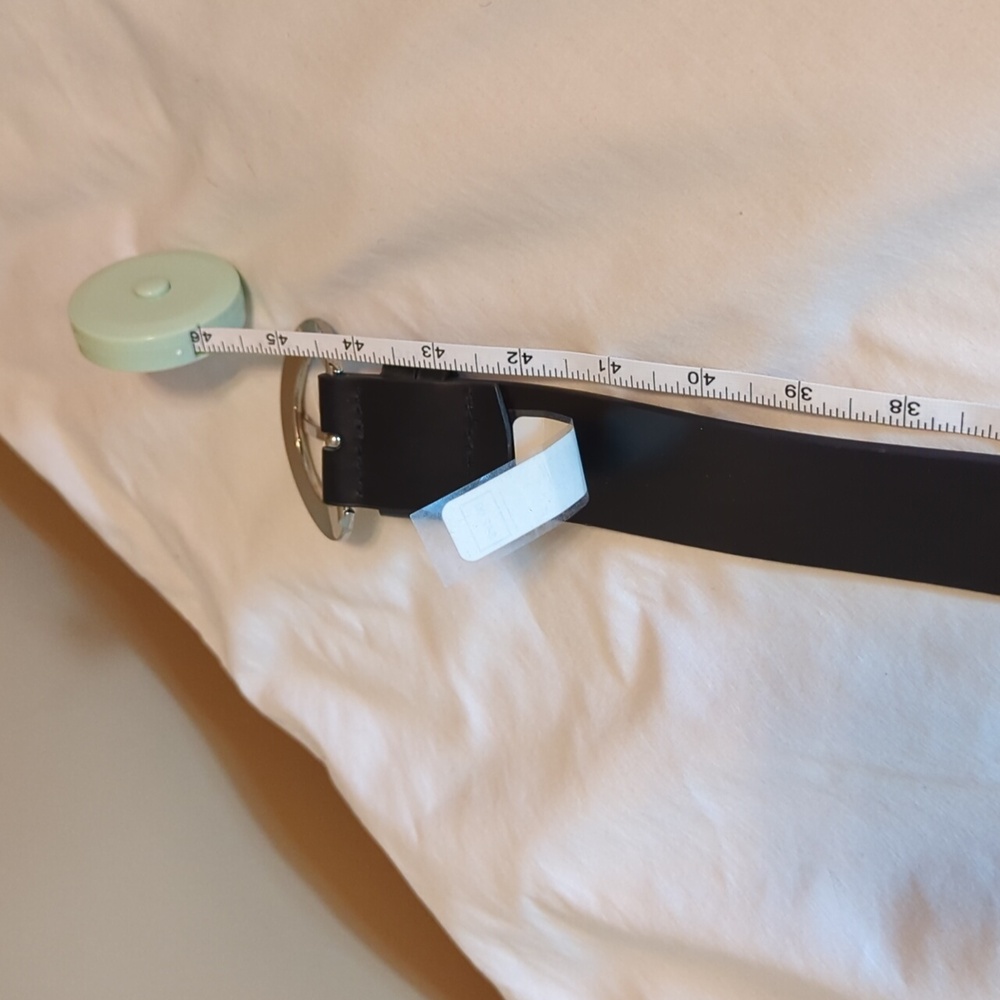 MICHAEL Michael Kors Black Belt with Silver Buckle - Picture 5 of 6